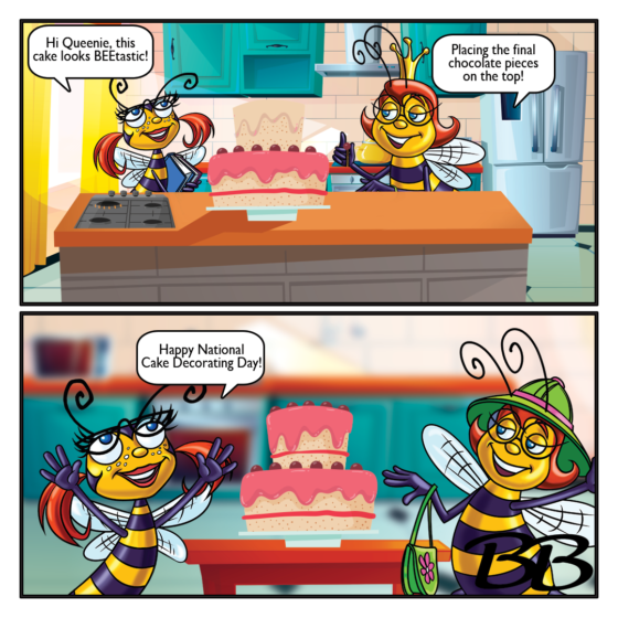 cake decorating day comic