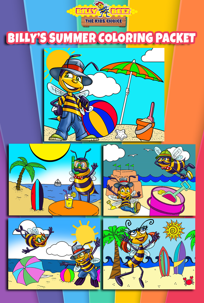 Billy Beez The Kids Choice Billy's Summer Coloring Packet