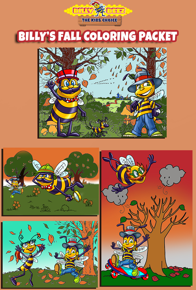 Billy Beez The Kids Choice Billy's Fall Coloring Packet