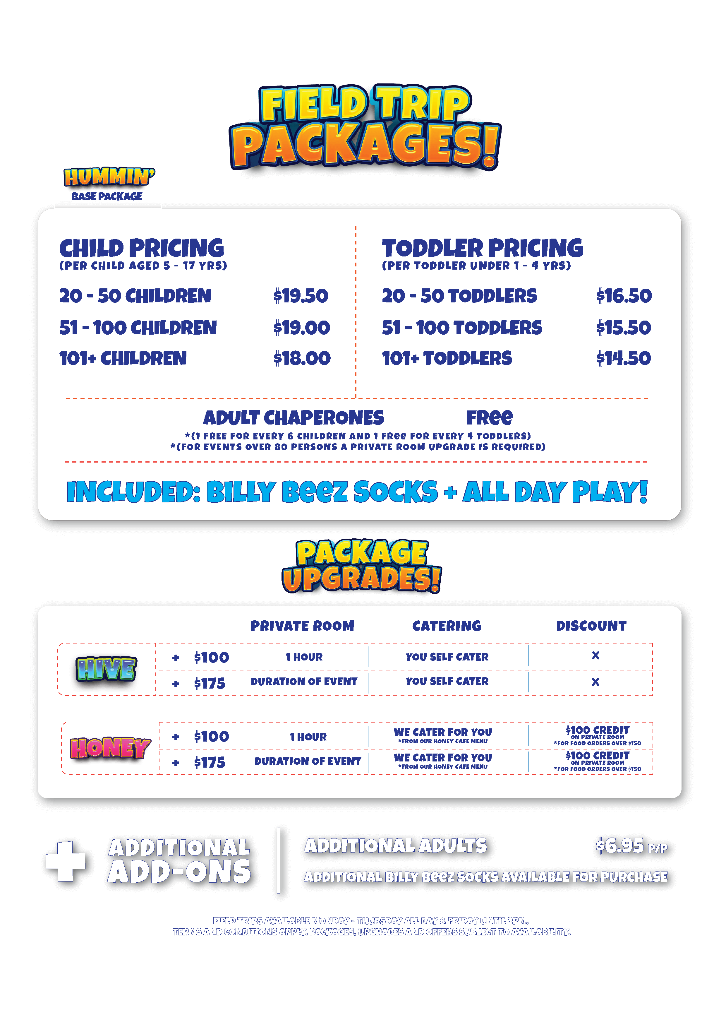 Field Trip Packages