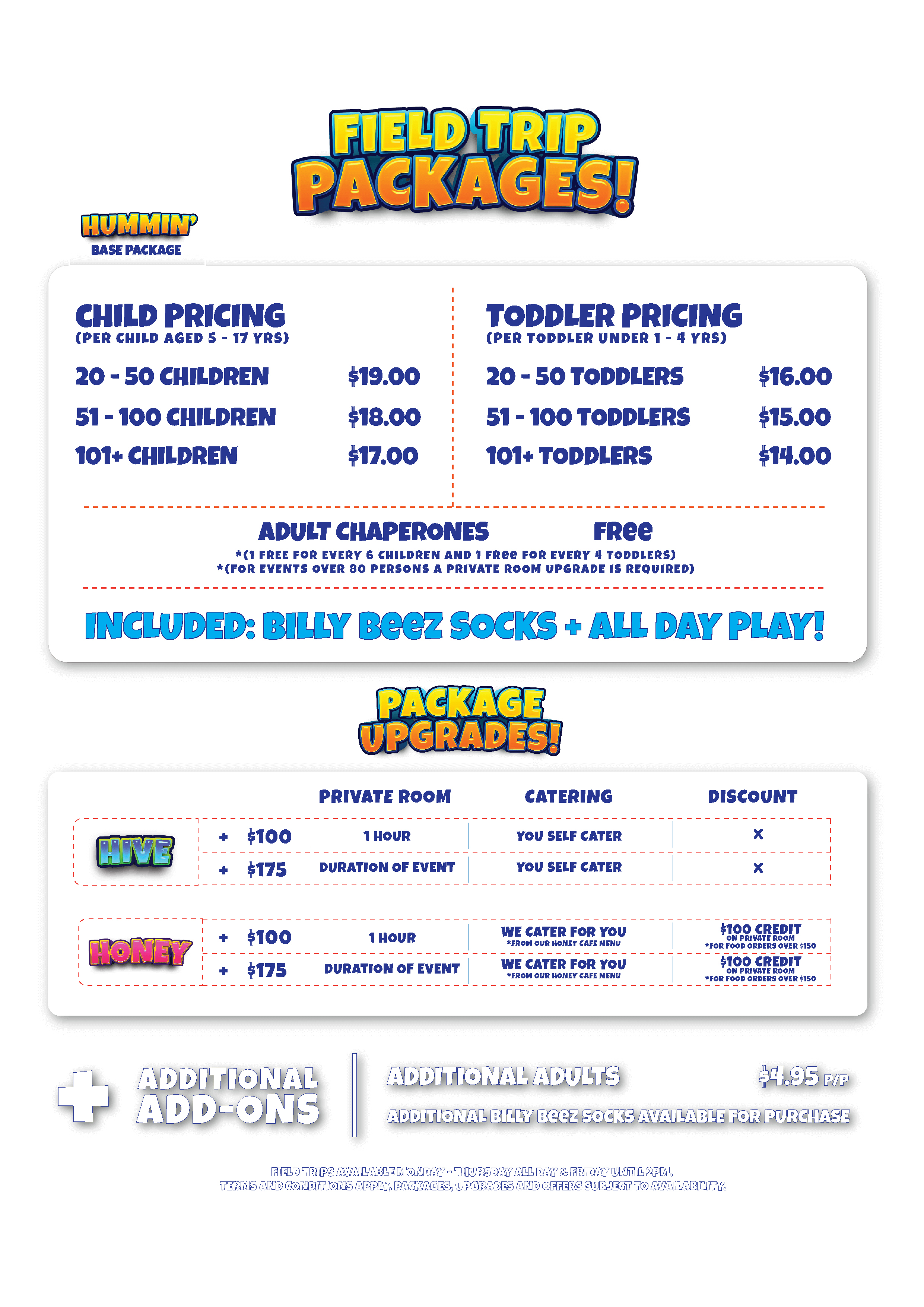 Field Trip Packages