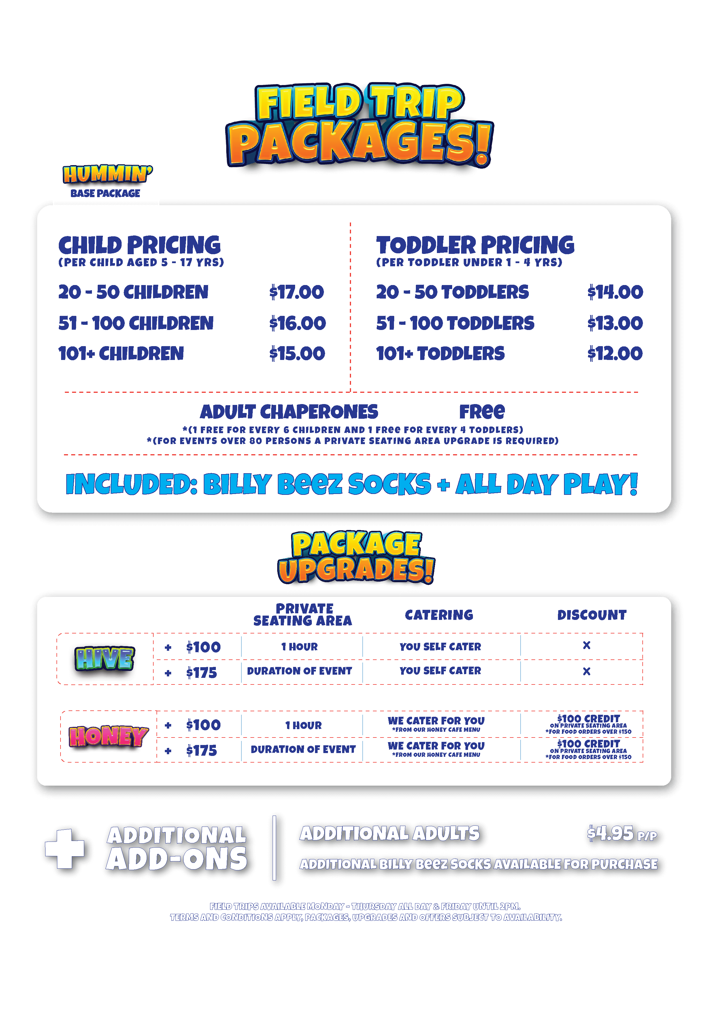 Field Trip Packages