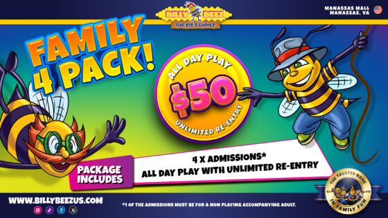 Manassas Family 4 pack $50