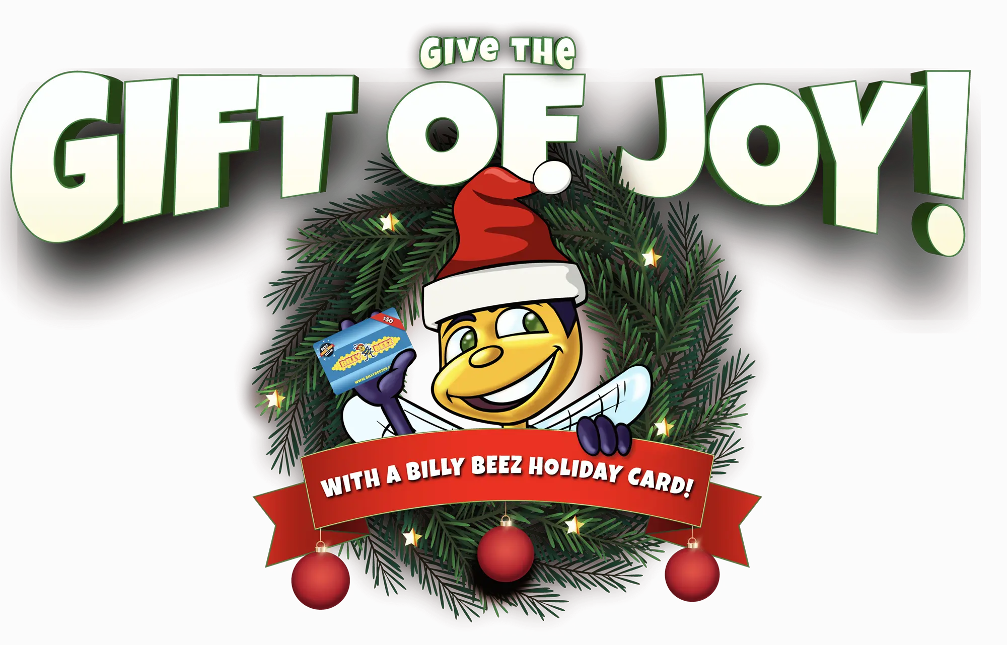 Gift the gift of joy with a Billy Beez holiday card.