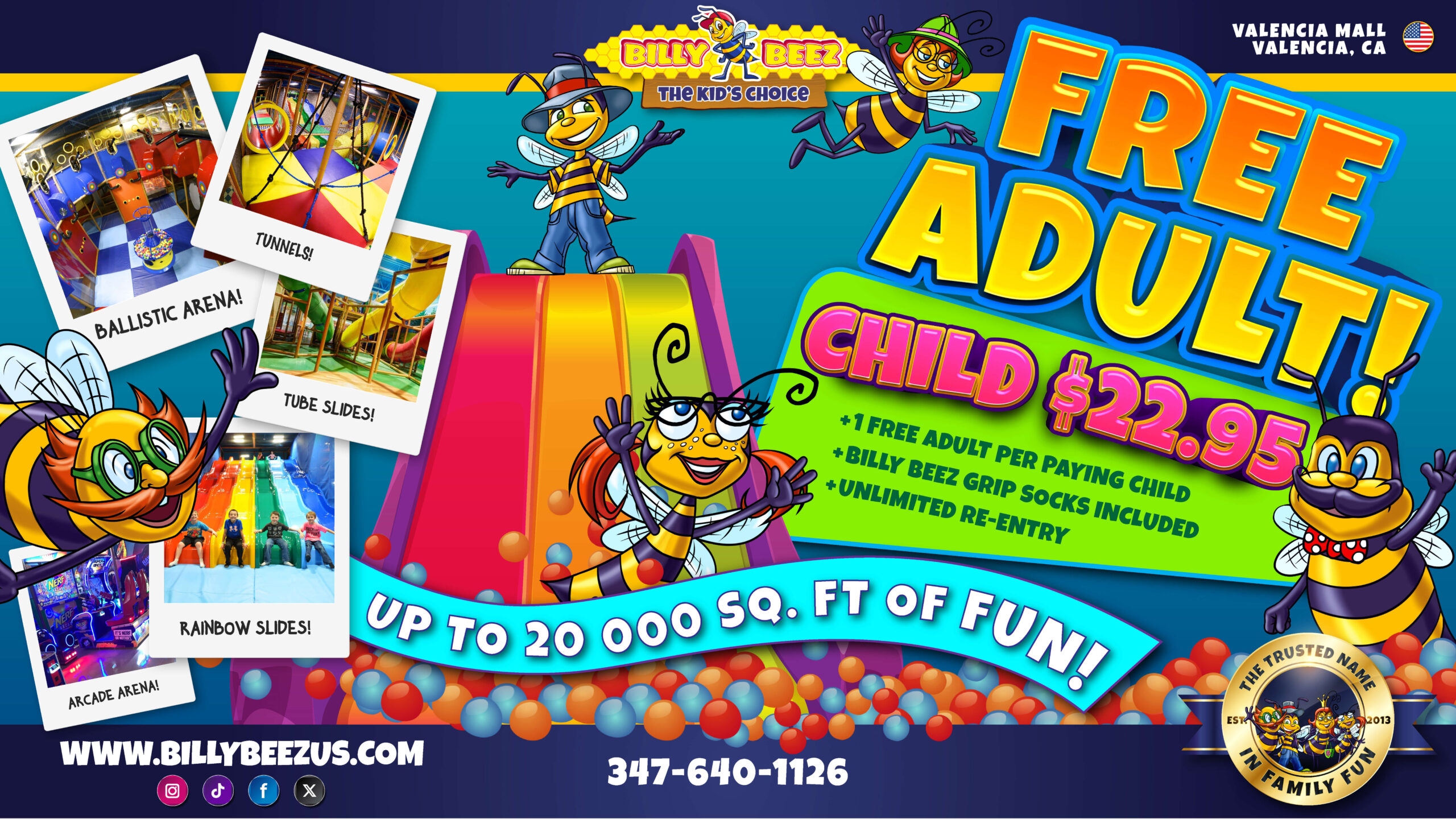 Free Adult entry for paid child