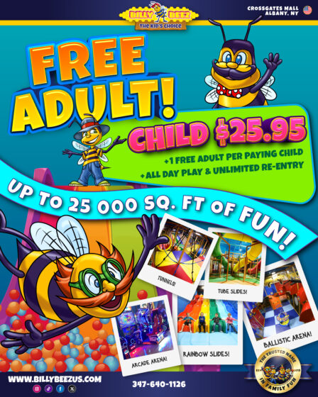 Crossgates free adult entry with paid child