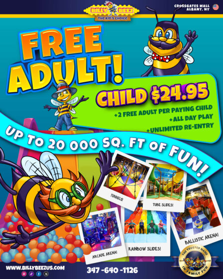 2 free adult entry with paid child at crossgates